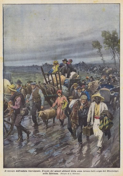 圧倒的な波の恐怖 作： Achille Beltrame