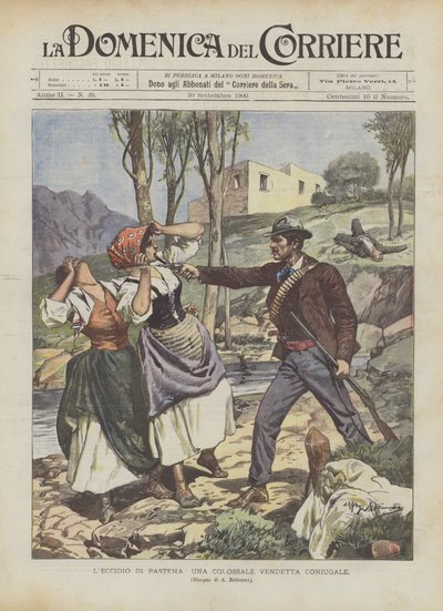LEccidio Di Pastena、巨大な夫婦の復讐 作： Achille Beltrame
