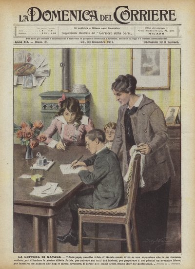 クリスマスの手紙 作： Achille Beltrame