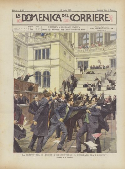 モンテシトリオ、議員の間でボクシングで6月30日のセッション 作： Achille Beltrame