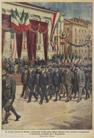 ベッルーノの大集会 作： Achille Beltrame