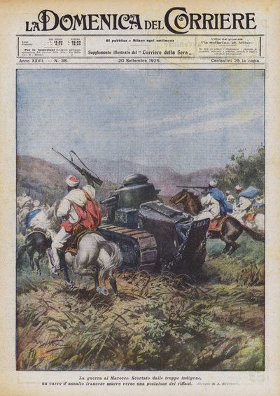 モロッコとの戦争 作： Achille Beltrame