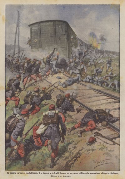 ヨーロッパ戦争、それは軍隊をめぐるフランスとドイツの間の戦い？ 作： Achille Beltrame