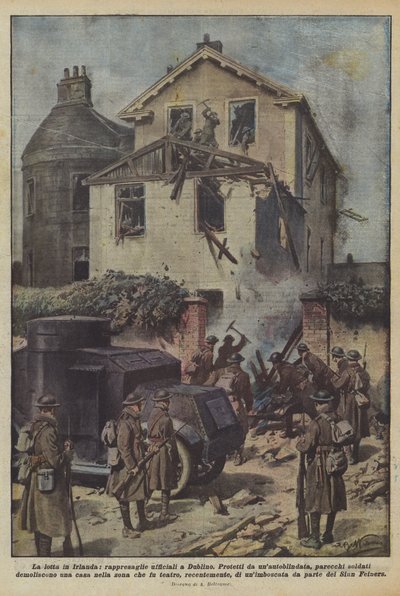 アイルランドでの戦い、ダブリンでの報復 作： Achille Beltrame