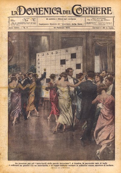 クロスワードなぞなぞへの情熱 作： Achille Beltrame