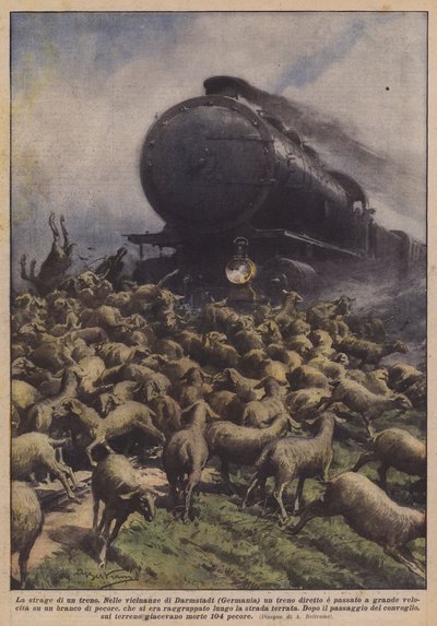 電車の虐殺 作： Achille Beltrame