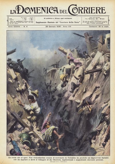 広がる地球 作： Achille Beltrame