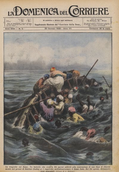 川の悲劇 作： Achille Beltrame