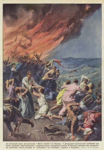 蒸し器モロ城での恐ろしい夜 作： Achille Beltrame