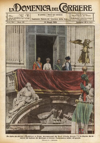 イギリスの主権者のローマ訪問 作： Achille Beltrame