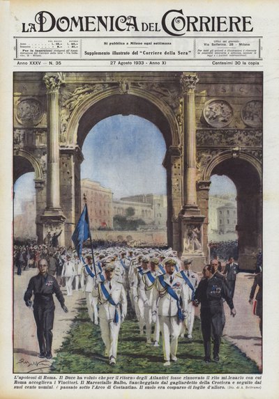 ローマのラポテオーシス 作： Achille Beltrame