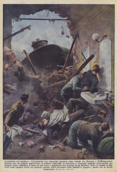 床屋のタンカー 作： Achille Beltrame