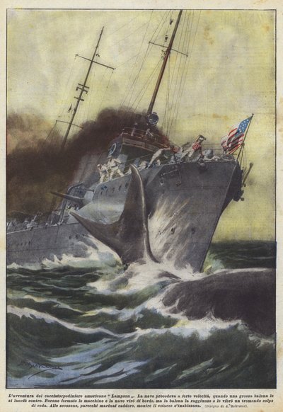 アメリカ駆逐艦ランプソンの冒険 作： Achille Beltrame