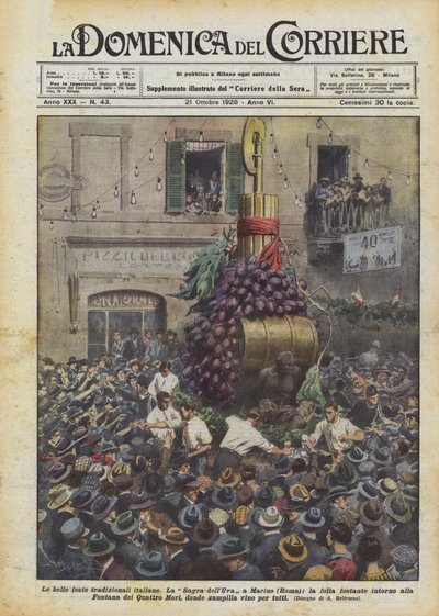 美しい伝統的なイタリアのお祭り 作： Achille Beltrame