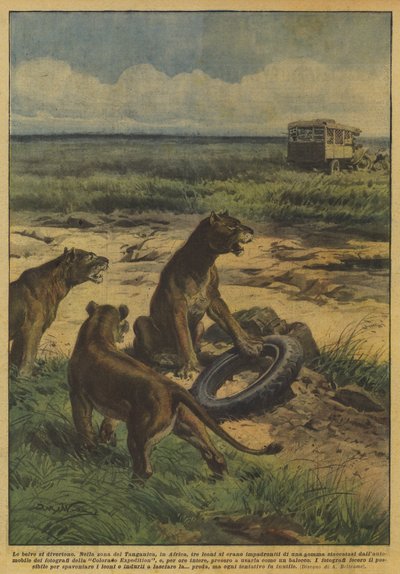 獣は楽しい 作： Achille Beltrame