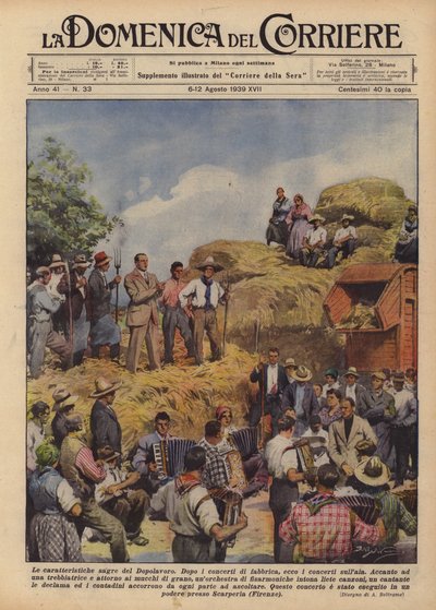 ドポラヴォロの特徴的なフェスティバル 作： Achille Beltrame