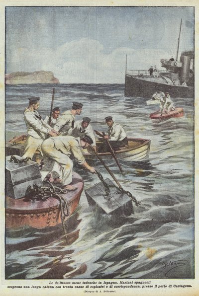 スペインでのドイツの犯罪攻撃 作： Achille Beltrame