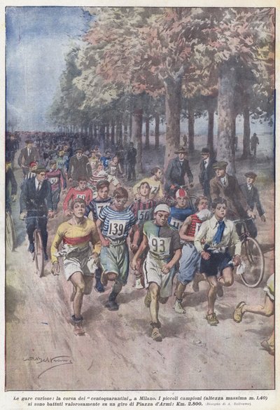 奇妙な種族、ミラノでの140の種族 作： Achille Beltrame