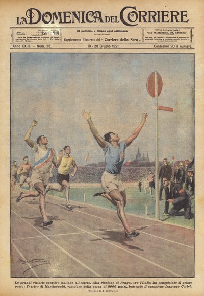 海外でのイタリアの偉大なスポーツの勝利 作： Achille Beltrame