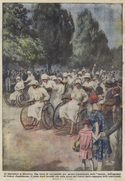 看護師は楽しんでいます 作： Achille Beltrame