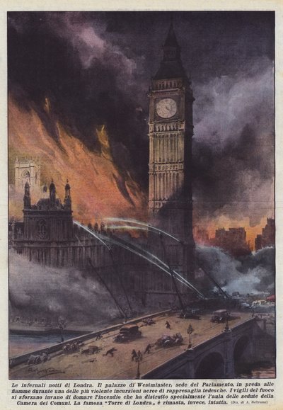 ロンドンの地獄の夜 作： Achille Beltrame