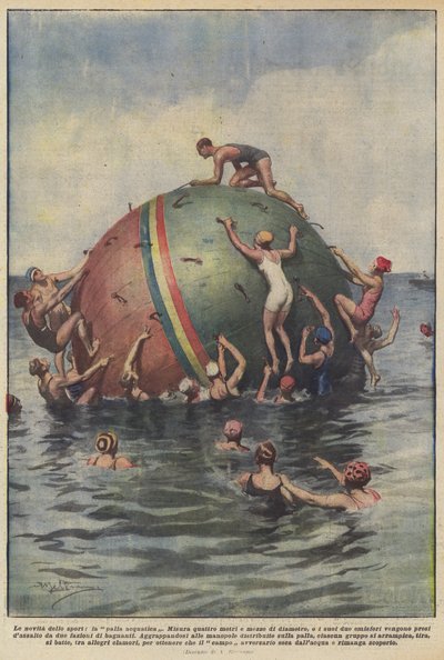 新しいスポーツ、水球 作： Achille Beltrame
