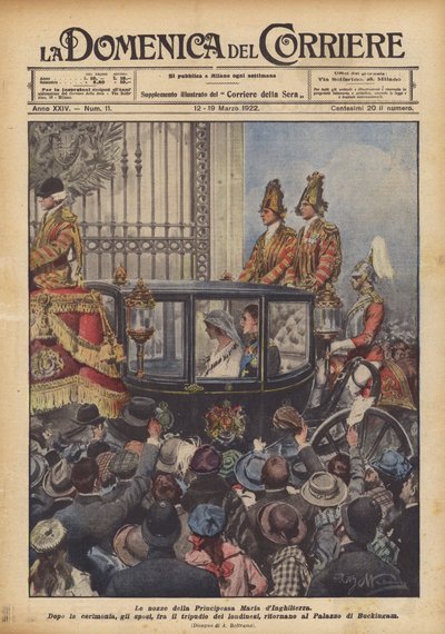 イギリスのメアリー王女の結婚式 作： Achille Beltrame