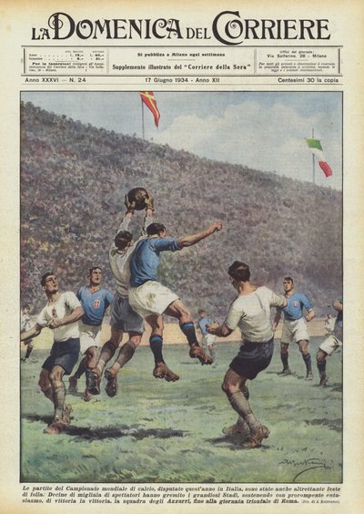 今年イタリアで行われた世界サッカー選手権の試合はありましたか？ 作： Achille Beltrame