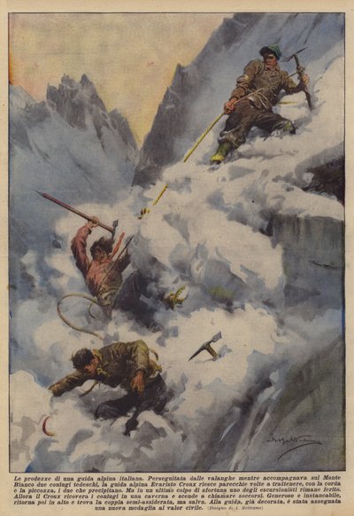 イタリアの山岳ガイドの才能 作： Achille Beltrame