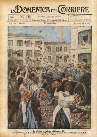 ナポリの勝利への勝利 作： Achille Beltrame