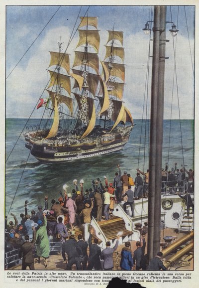 公海の故郷の声 作： Achille Beltrame