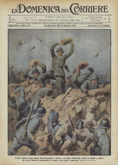 シーマバルデロアのフェルトレ大隊の高山軍のルピック防衛 作： Achille Beltrame
