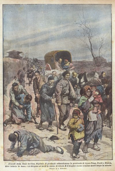 中国の飢餓 作： Achille Beltrame
