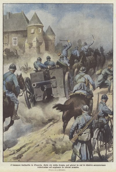 フランスでのリマネの戦い 作： Achille Beltrame