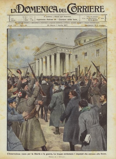 自由と戦争のためのロシアの蜂起 作： Achille Beltrame