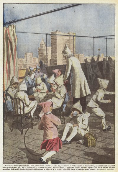 高層ビルの冬 作： Achille Beltrame