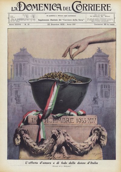 Lofferta damore e di fede delle donne dItalia 作： Achille Beltrame