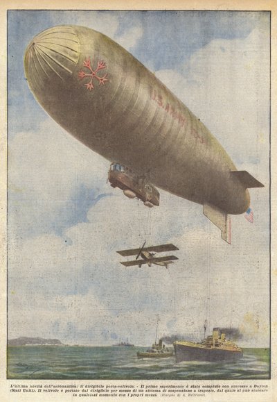 最新の航空ノベルティ、飛行船飛行船 作： Achille Beltrame
