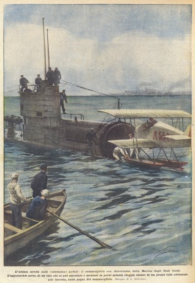 アメリカ海軍の水上飛行機を搭載した潜水艦、造船の最新ニュース 作： Achille Beltrame
