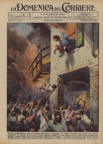 英雄的な母親 作： Achille Beltrame