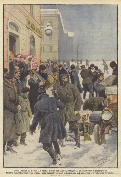 レーニンのロシアで 作： Achille Beltrame