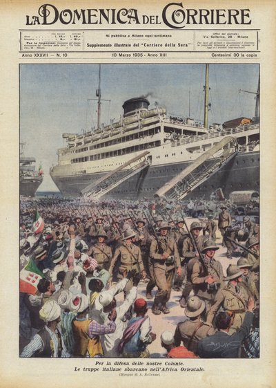 植民地の防衛のために 作： Achille Beltrame