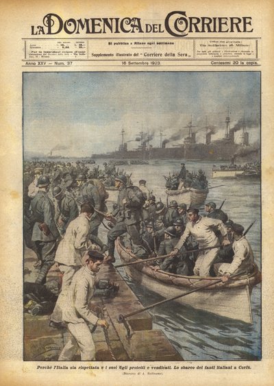 イタリアが尊重され、その子供たちが保護され、復讐されるために 作： Achille Beltrame