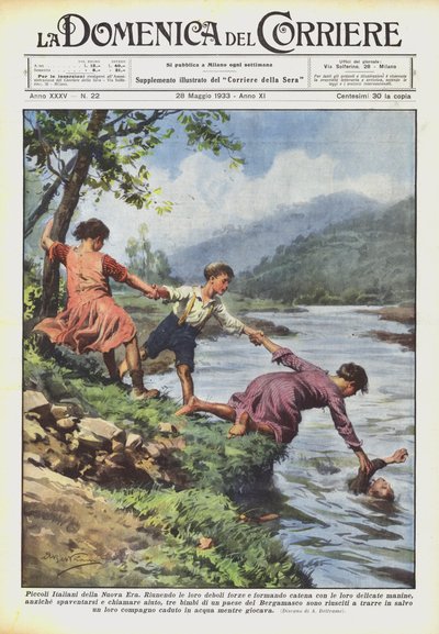 新しい時代の小さなイタリア人 作： Achille Beltrame