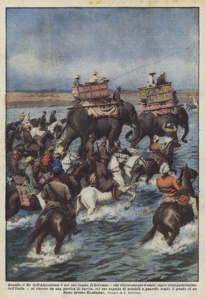 アフガニスタン国王とその王国 作： Achille Beltrame