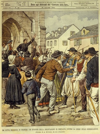 フランスの宗教闘争（4月13日 作： Achille Beltrame