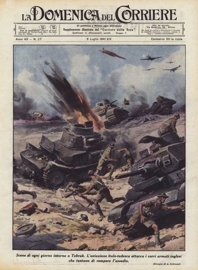 トブルク周辺の日常風景 作： Achille Beltrame