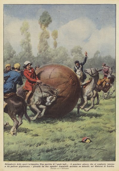イギリスのスポーツのストラベリー 作： Achille Beltrame