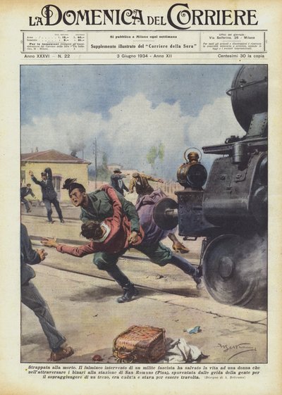 死から引き裂かれた 作： Achille Beltrame