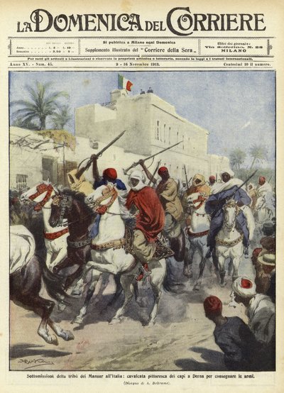 マンスール族のイタリアへの提出 作： Achille Beltrame